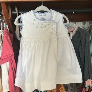 Ralph Lauren White and Blue Kids Casual Dress